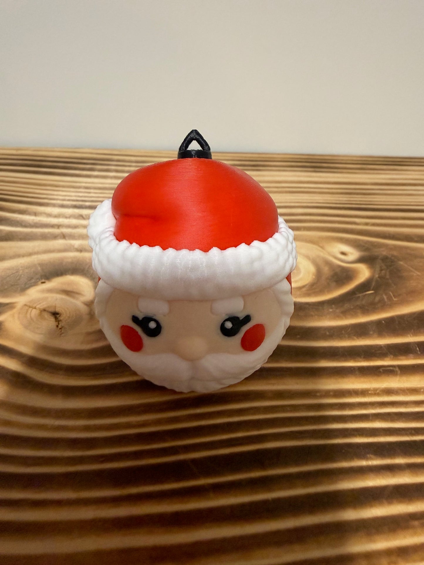 santa ball ornament