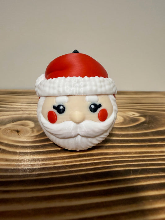 santa ball ornament