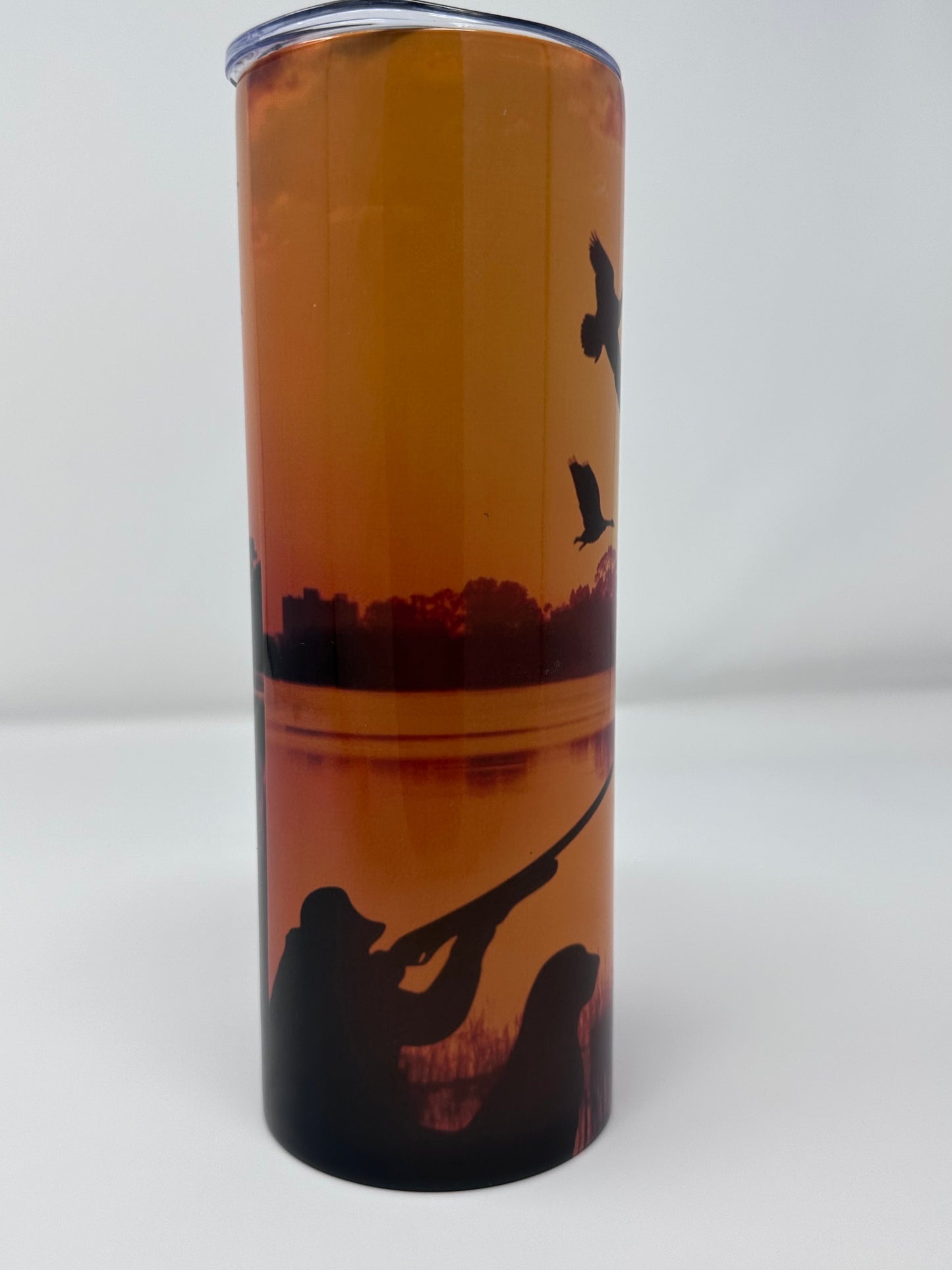 Duck hunting at Sunrise tumbler